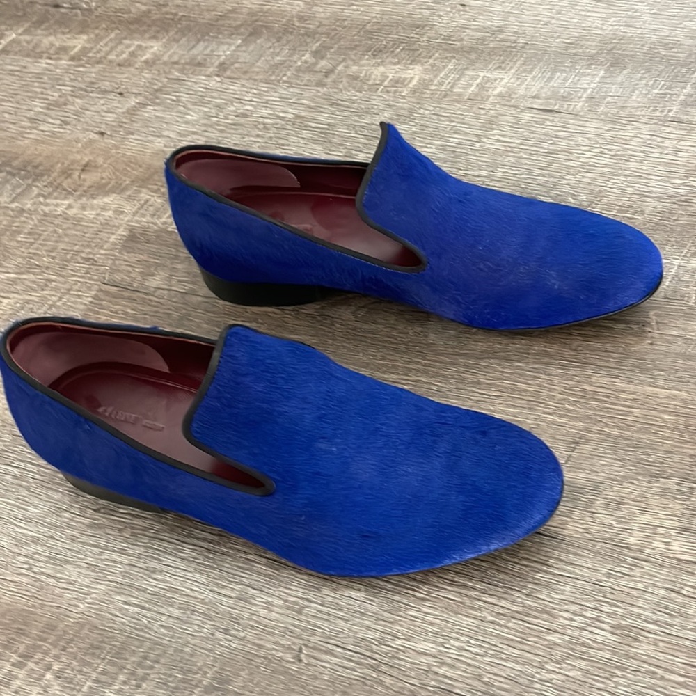 Celine Blue Loafer Flats Phoebe Philo era